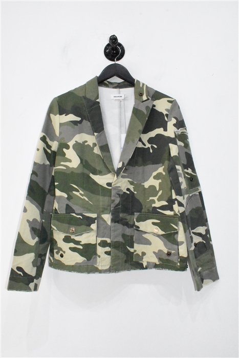 Camouflage Zadig & Voltaire Blazer Jacket, size M