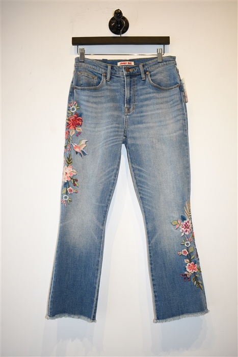 Faded Denim Johnny Was Boot-Cut Jean, size 27