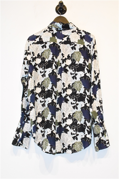 Floral Equipment Silk Shirt, size L