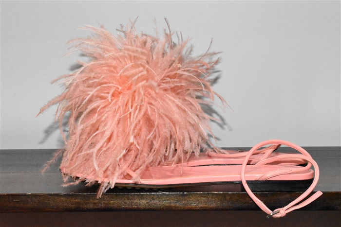 Peach Bottega Veneta Sandal, size 8.5