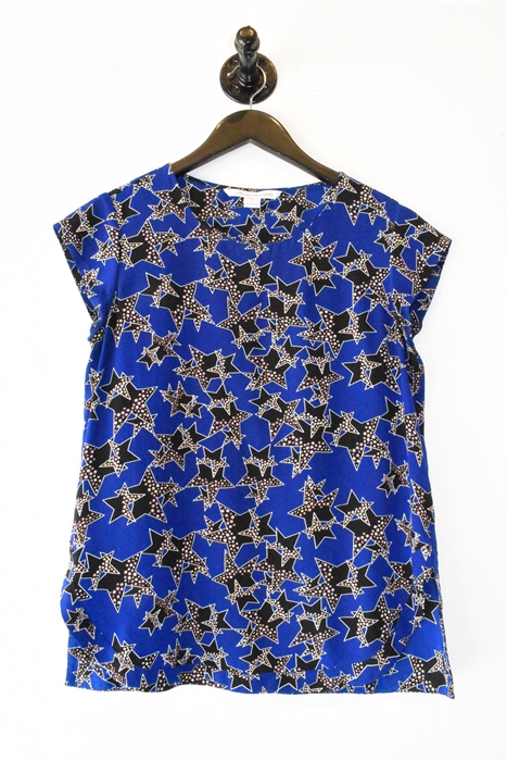 Geometric Diane von Furstenberg Cap-Sleeve, size 2