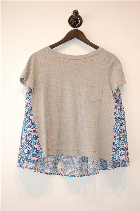 Heather Gray Sacai Luck T-Shirt, size S