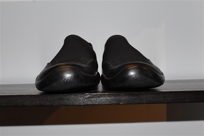 Basic Black Prada Slip-On Sneaker, size 9