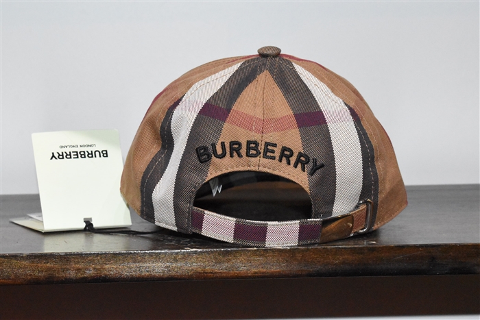 Check Burberry Cap, size O/S