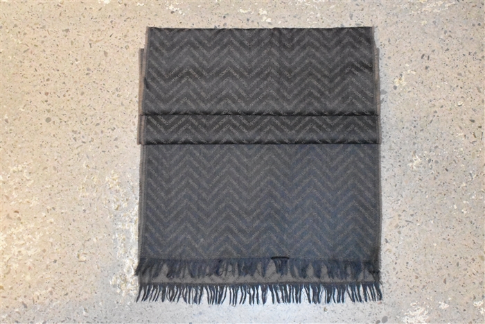 Gray & Brown Giorgio Armani Scarf, size O/S