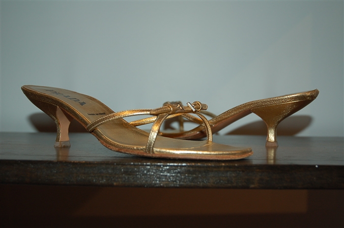 Gold Prada Sandal, size 7.5
