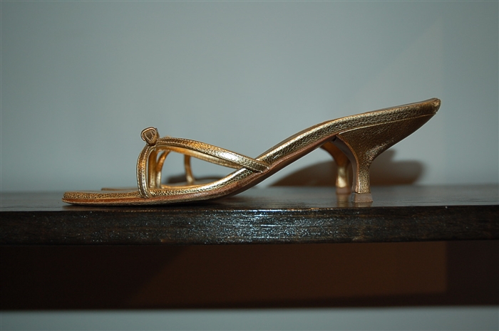 Gold Prada Sandal, size 7.5