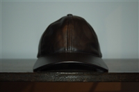 Black Leather Mackage Hat, size XS