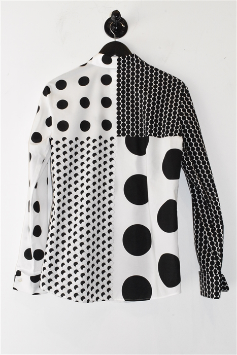 Polka Dot Sportmax Button Shirt, size 10