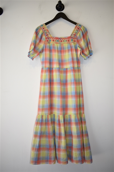 Madras Johnny Was Peasant Dress, size XS