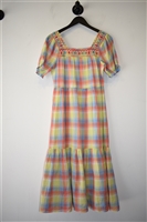 Madras Johnny Was Peasant Dress, size XS