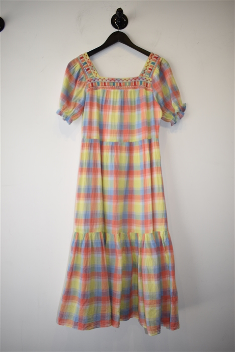 Madras Johnny Was Peasant Dress, size XS