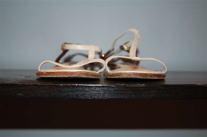 Warm White Louis Vuitton Sandal, size 9