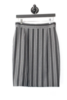 Gray Stripe Moschino - Cheap & Chic Pencil Skirt, size M