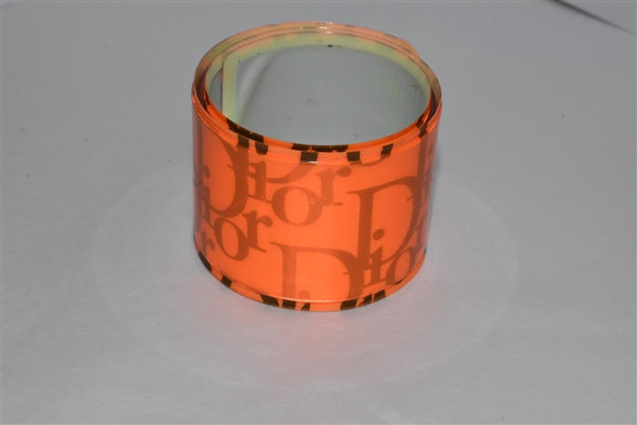 Neon Orange Dior Bracelet, size O/S