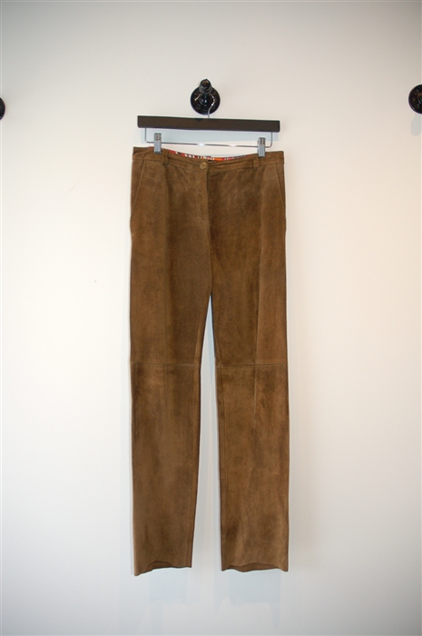 Russet Etro Suede Trousers, size 6