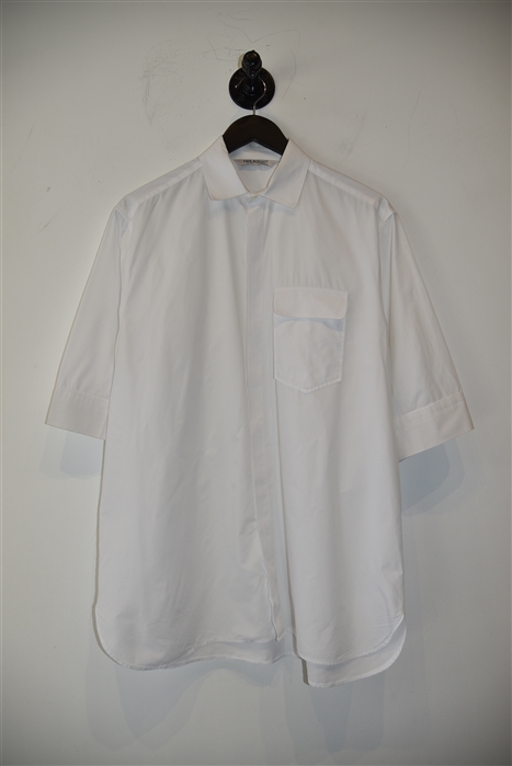 Bright White Neil Barrett Short-Sleeved Shirt, size L