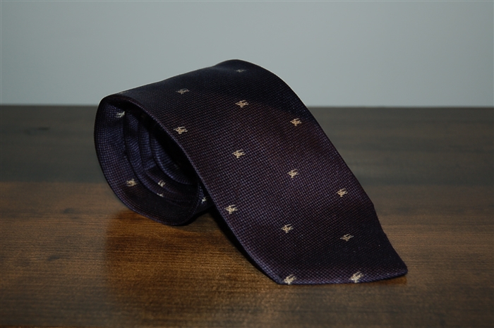 Navy Burberry Tie, size O/S