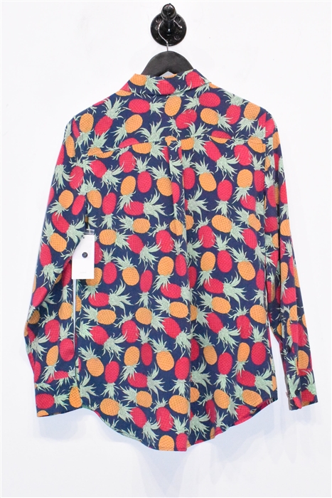 Print Equipment Silk Shirt, size XS