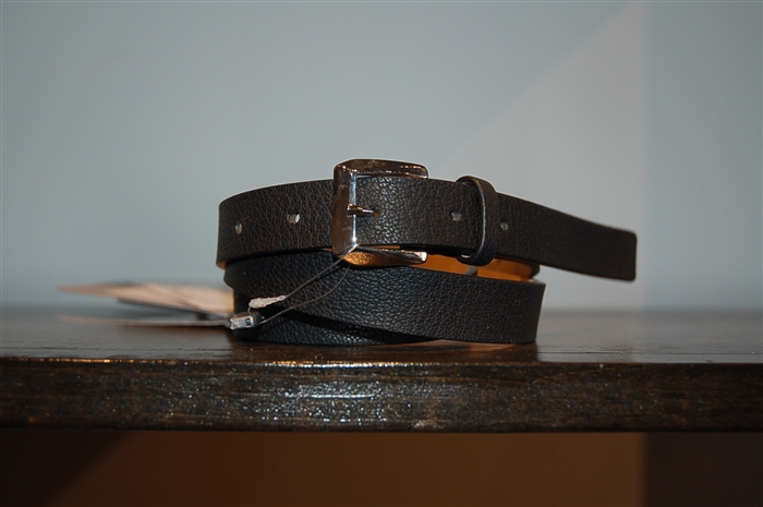 Black Leather Max Mara Belt, size L