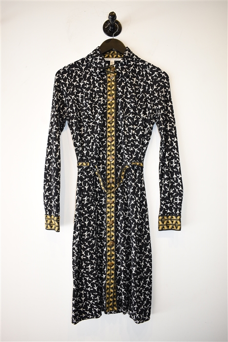 Black & White Diane von Furstenberg Shirt Dress, size 8