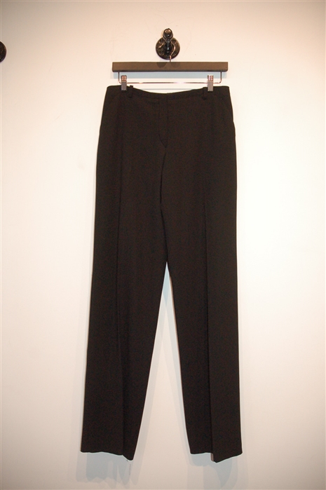 Basic Black Giorgio Armani Wide-Leg Trousers, size M
