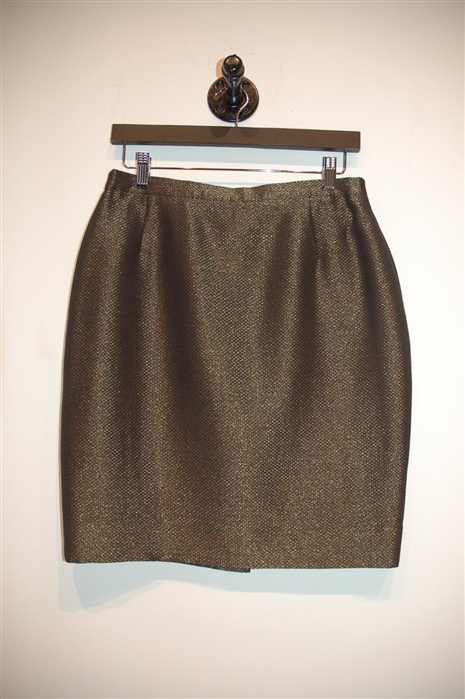 Dark Gold Escada Pencil Skirt, size 10