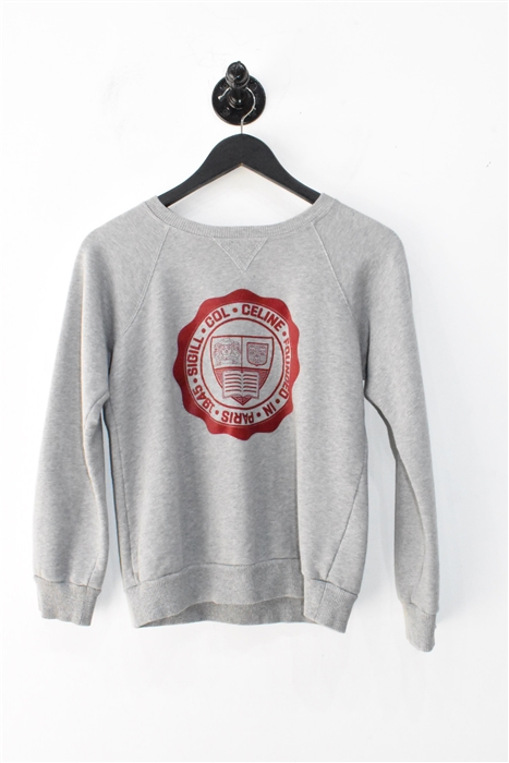 Heather Gray Celine Sweatshirt, size XS