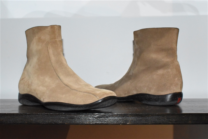 Tan Prada Ankle Boots, size 8