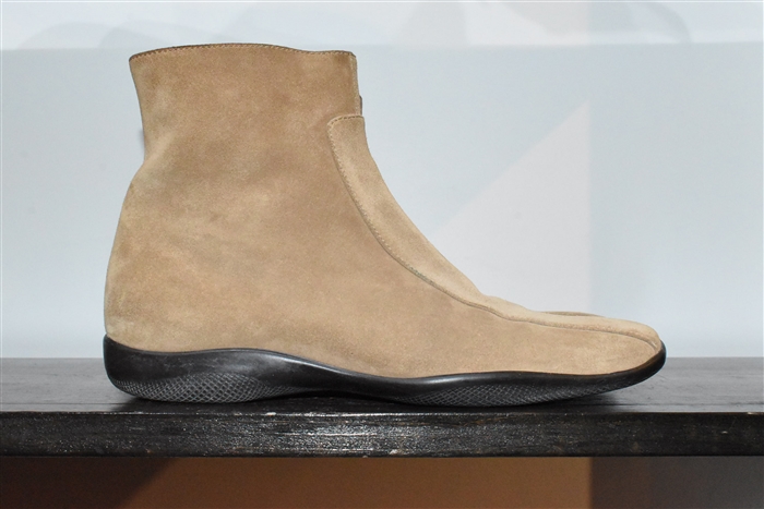Tan Prada Ankle Boots, size 8