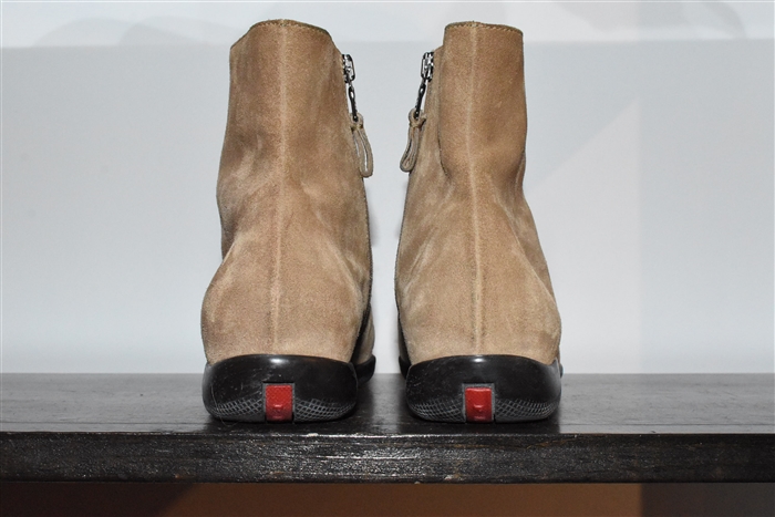 Tan Prada Ankle Boots, size 8