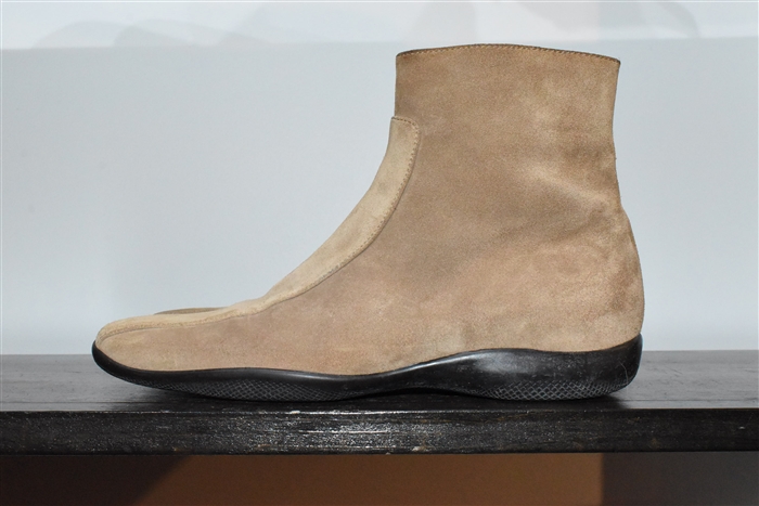 Tan Prada Ankle Boots, size 8