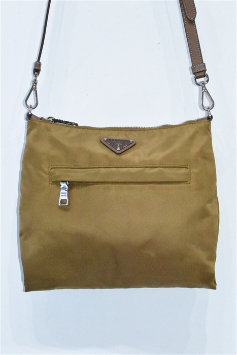 Bronze Prada Shoulder Bag, size S