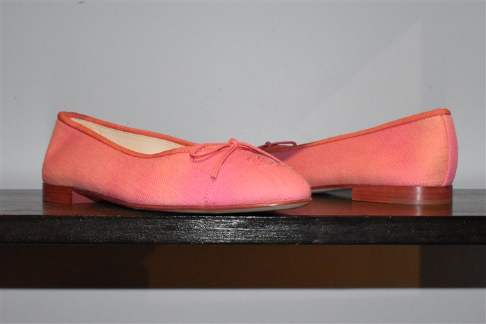 Pink & Peach Chanel Ballet Flats, size 9