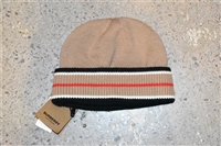 Camel Burberry Beanie, size O/S