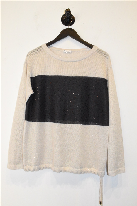 Pale Beige Brunello Cucinelli Pullover, size M