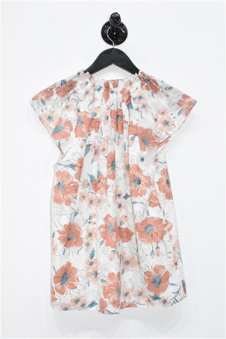 Floral Rebecca Taylor Cap-Sleeve, size M