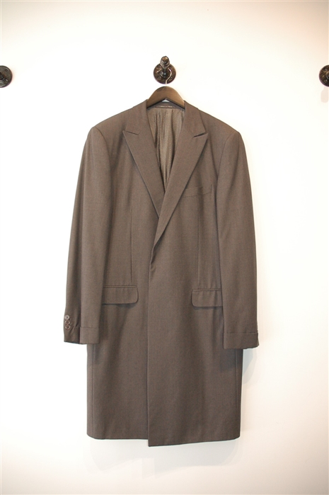 Dark Steel Gianni Versace - Vintage Overcoat, size 2XL