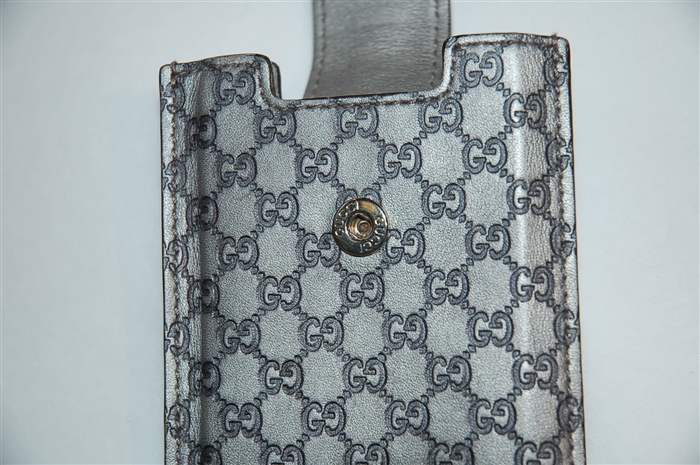 Dark Silver Gucci Phone Case, size O/S