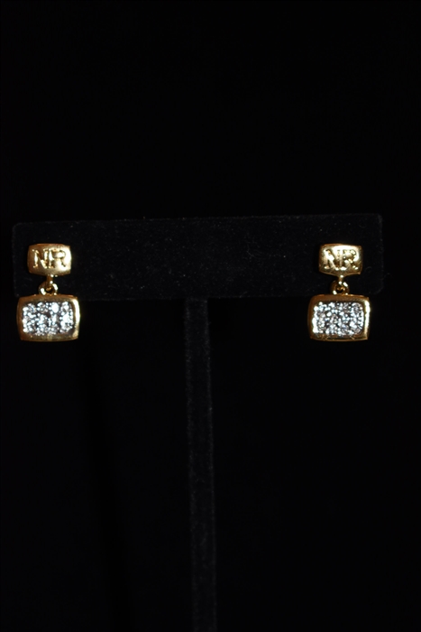 Gold Nina Ricci - Vintage Earrings, size O/S