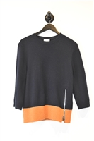 Navy & Orange Dries van Noten Pullover, size S
