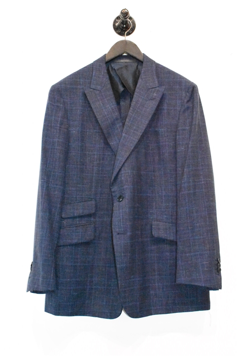 Blue Check Pal Zileri Two-Piece Suit, size 44