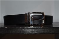 Black Leather Burberry Belt, size S