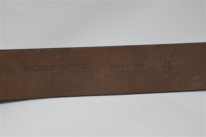Lead Burberry Belt, size L