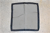 Navy & Cream Gucci Pocket Square, size O/S