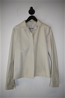 Ivory Jil Sander Leather Jacket, size 6