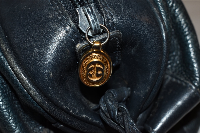 Navy Gucci - Vintage Shoulder Bag, size S