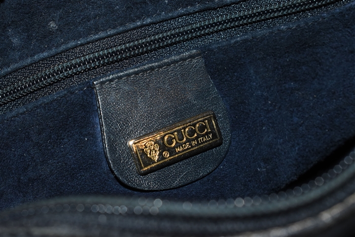 Navy Gucci - Vintage Shoulder Bag, size S