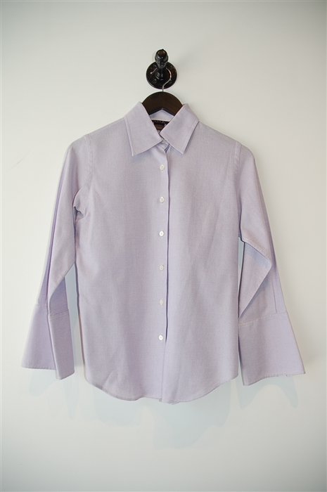Lilac Pink Tartan Button Shirt, size 4