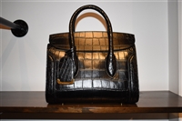 Black Leather Alexander McQueen Satchel, size S